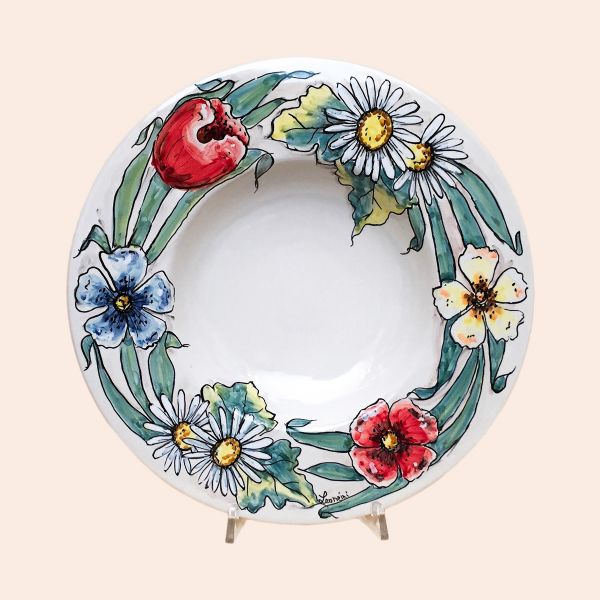 SET OF SOUP-PASTA PLATES OF CM.27 DIAMETER